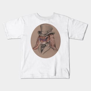 A Sharp Dressed Bunny Kids T-Shirt